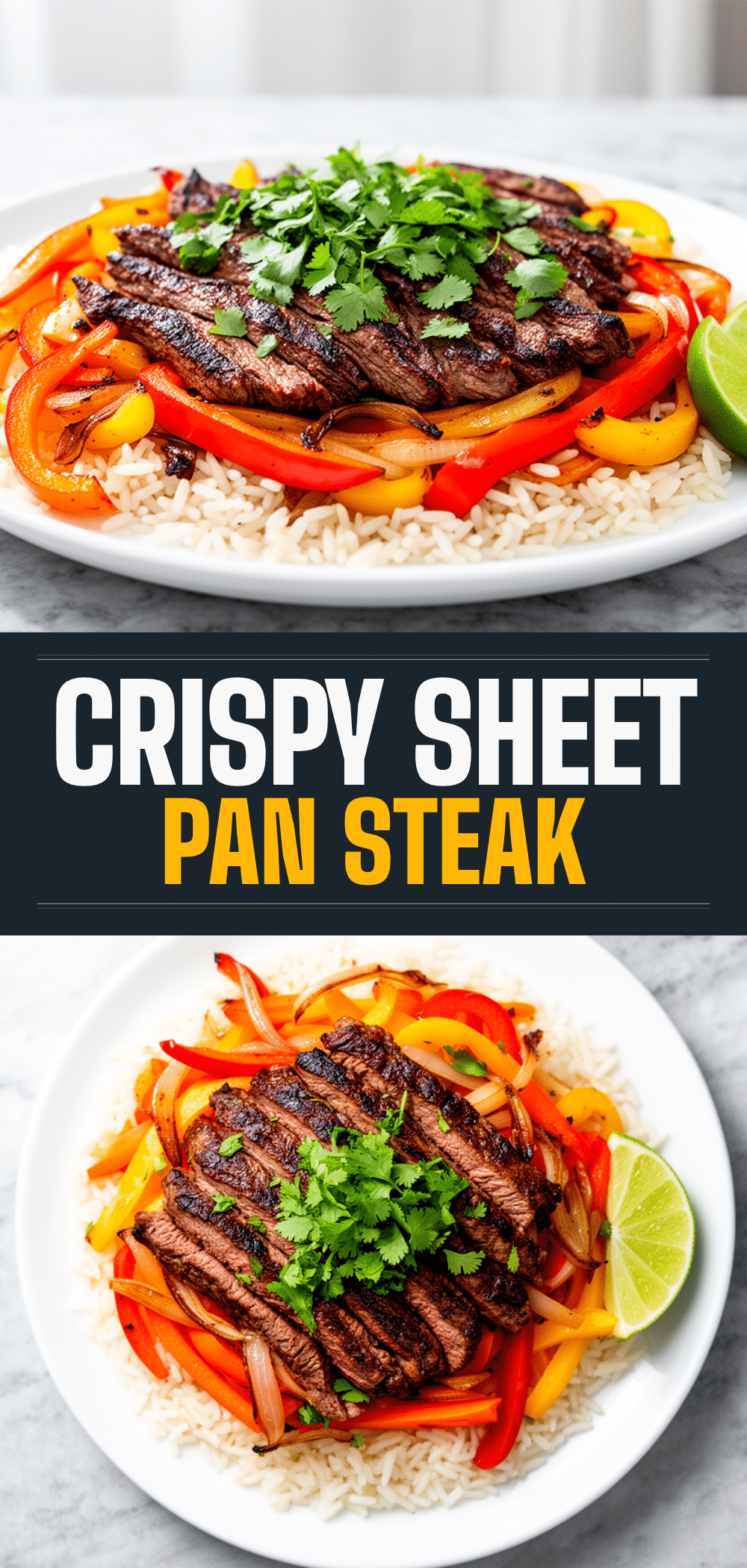 Sheet Pan Steak Fajita Bowls: Easy Weeknight Dinner 5 Sheet Pan Steak Fajita Bowls recipe