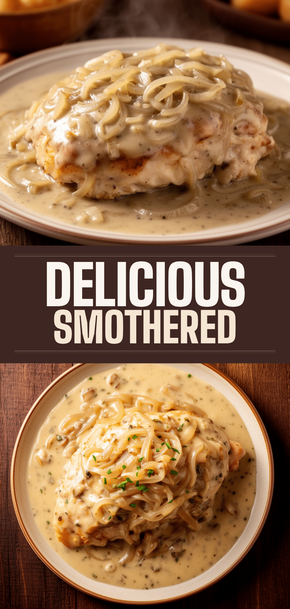 Smothered Chicken: Easy Creamy Onion Gravy Recipe 5 smothered chicken recipe