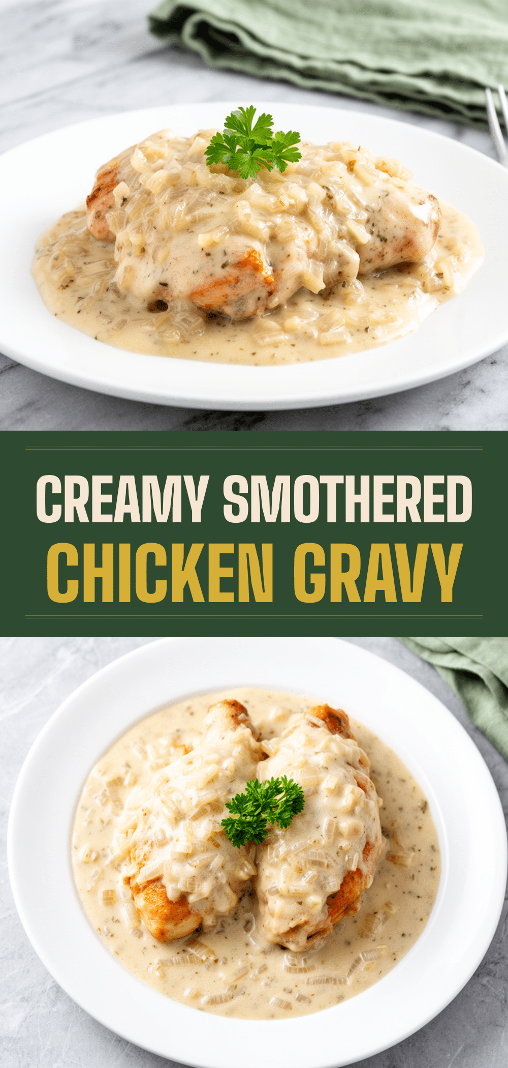Smothered Chicken with Creamy Onion Gravy 5 smothered chicken with creamy onion gravy recipe