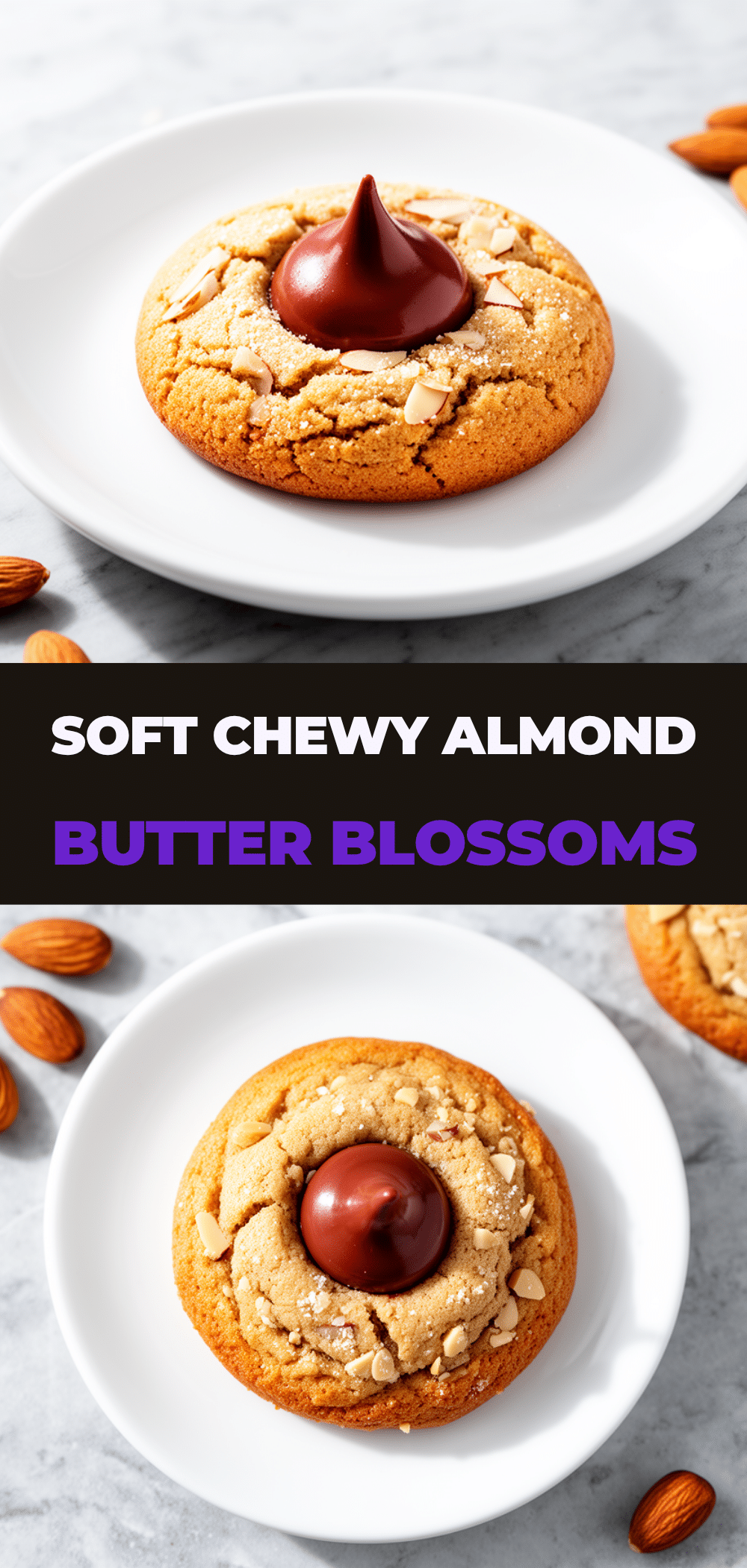 Soft Almond Butter Blossom Cookies Easy 5-Ingredient Recipe to Make on Repeat 5 soft almond butter blossom cookies recipe