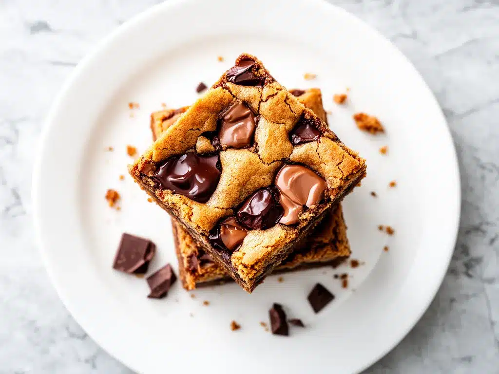 Soft Brown Butter Blondies with Chocolate Chunks Recipe Your Family Will Crave 4 soft brown butter blondies preparation steps