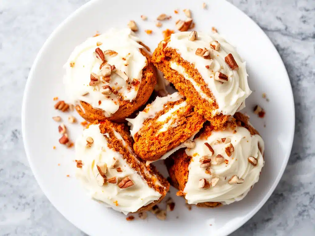 Soft Frosted Carrot Cake Cookies with Cream Cheese Filling Recipe Your Family Will Crave 4 soft frosted carrot cake cookies preparation steps