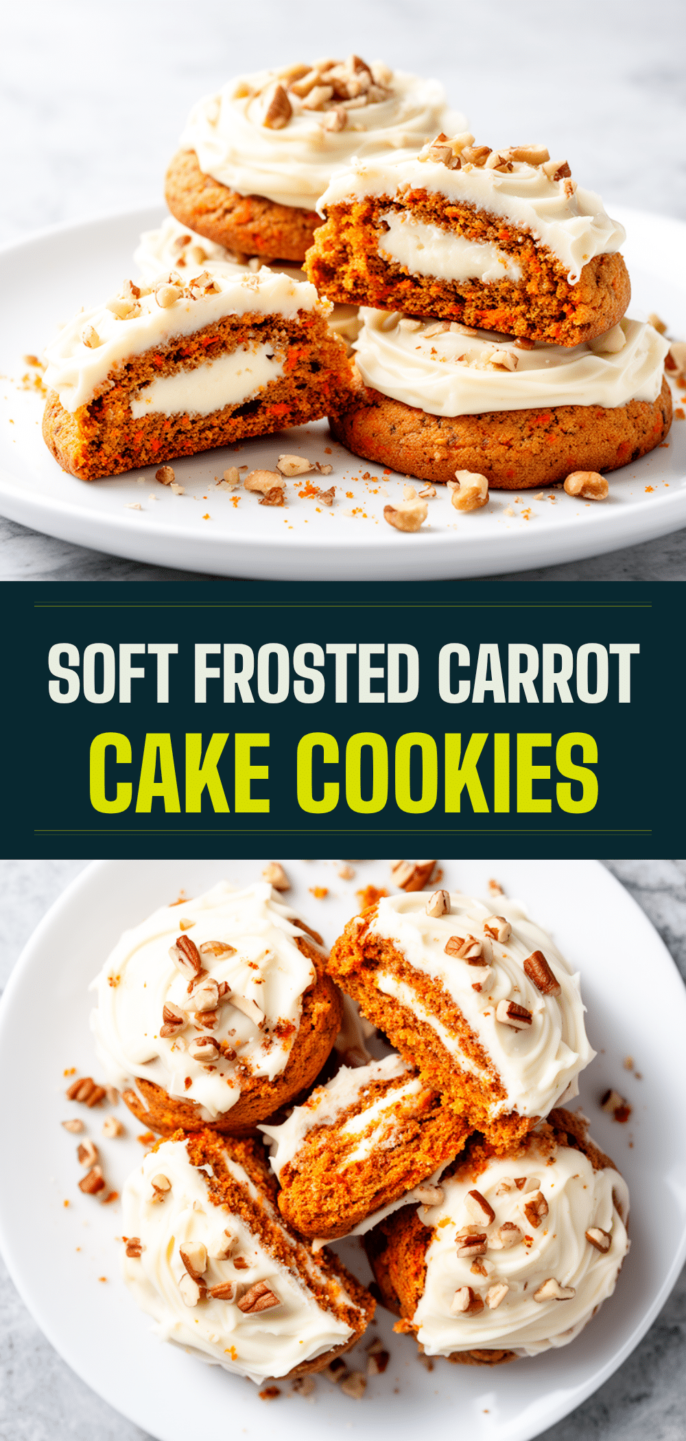 Soft Frosted Carrot Cake Cookies with Cream Cheese Filling Recipe Your Family Will Crave 5 soft frosted carrot cake cookies recipe