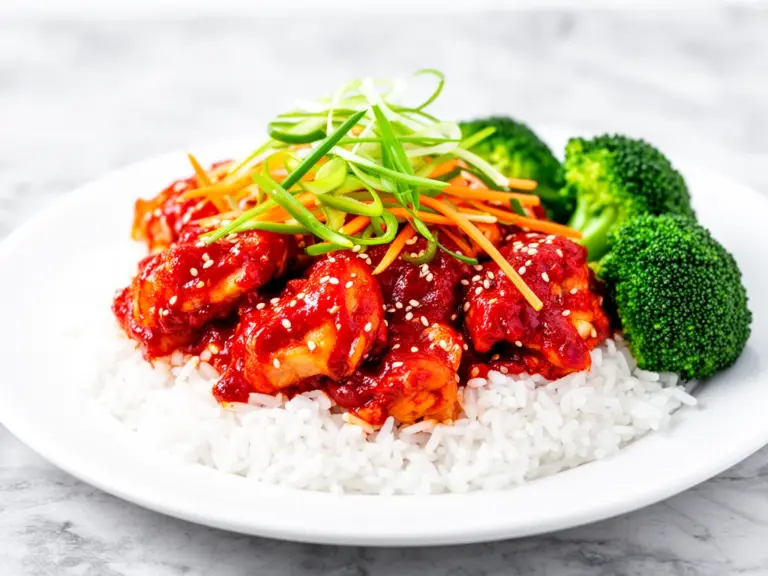 Home 1 spicy korean gochujang chicken bowls - featured image