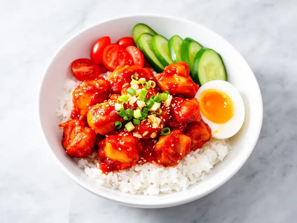 Spicy Korean Gochujang Chicken Bowls: 20-Min Healthy Dinner 4 Spicy Korean Gochujang Chicken Bowls preparation steps