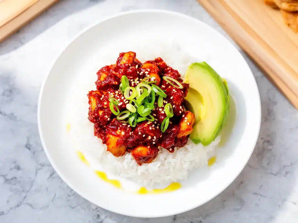 Spicy Korean Gochujang Chicken Bowls: Easy Family Dinner 4 Spicy Korean Gochujang Chicken Bowls preparation steps