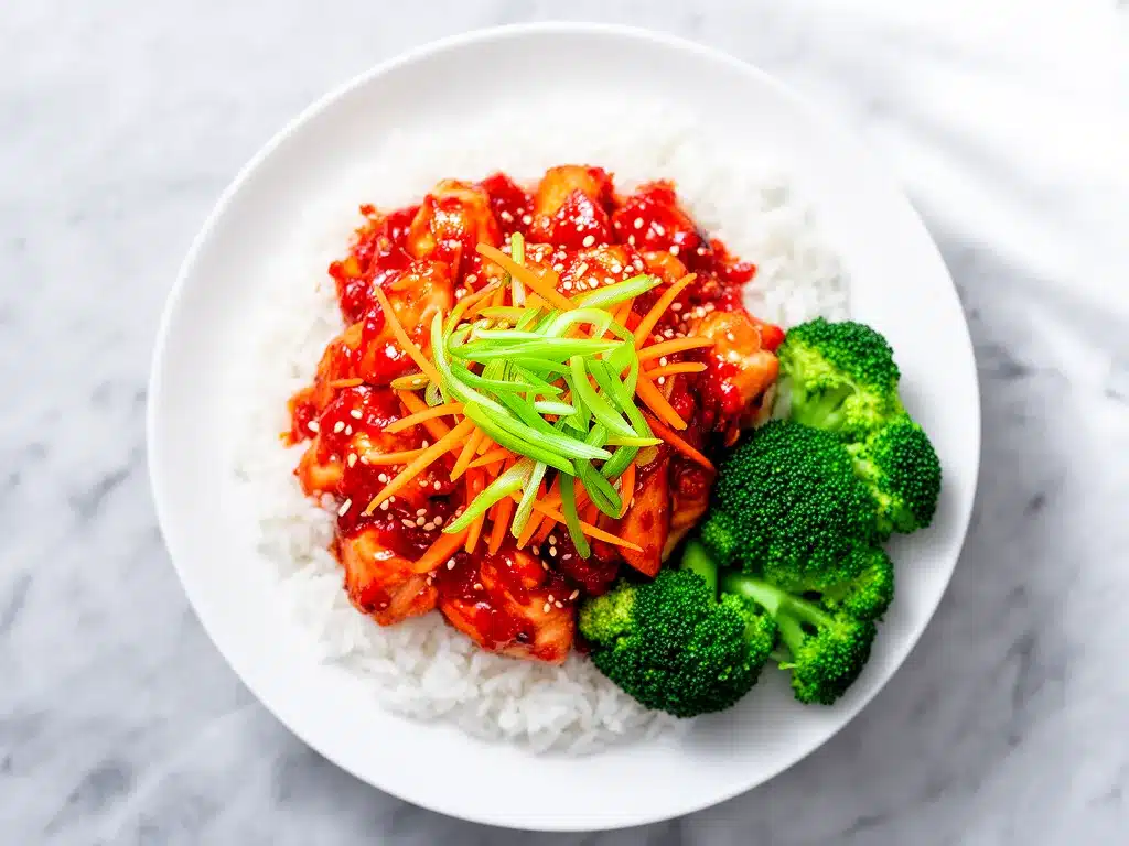 Spicy Korean Gochujang Chicken Bowls Recipe Easy 5-Ingredient Meal 4 spicy korean gochujang chicken bowls preparation steps