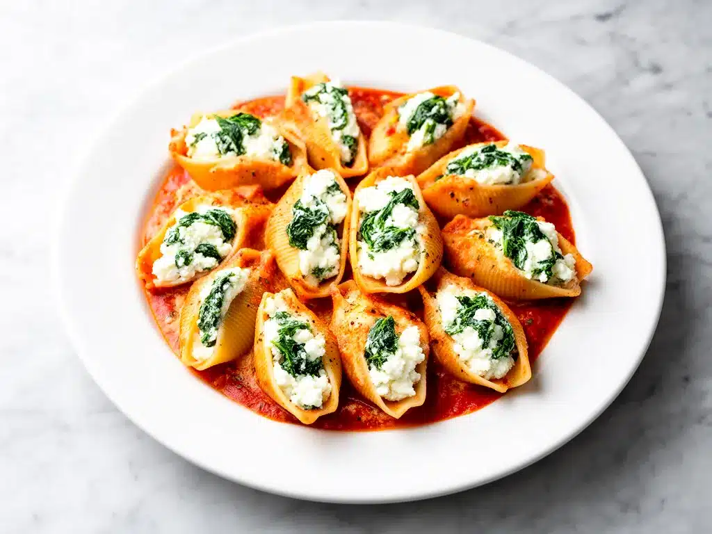 Spinach and Ricotta Stuffed Shells: Easy 30-Minute Dinner 4 spinach and ricotta stuffed shells preparation steps