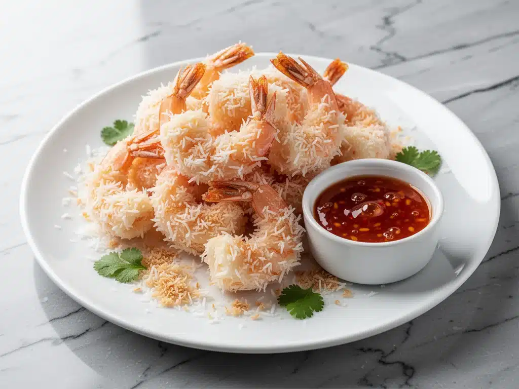 air fryer coconut shrimp - featured image