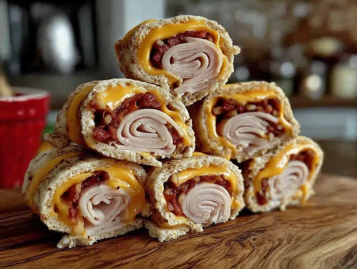 Back to School Turkey Pinwheels: 5-Ingredient & Easy 4 back to school turkey pinwheels preparation steps