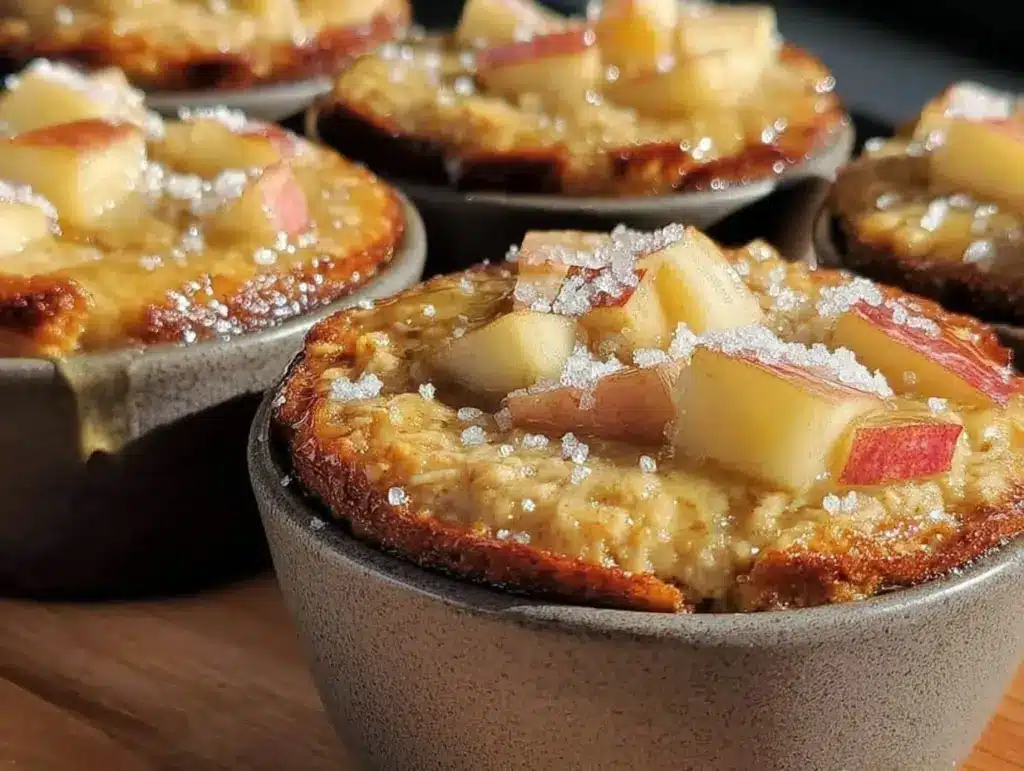 baked apple cinnamon oatmeal cups - featured image