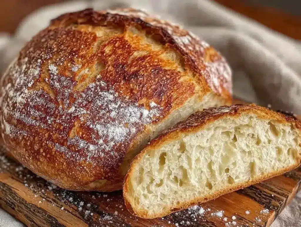 beginner sourdough recipe - featured image