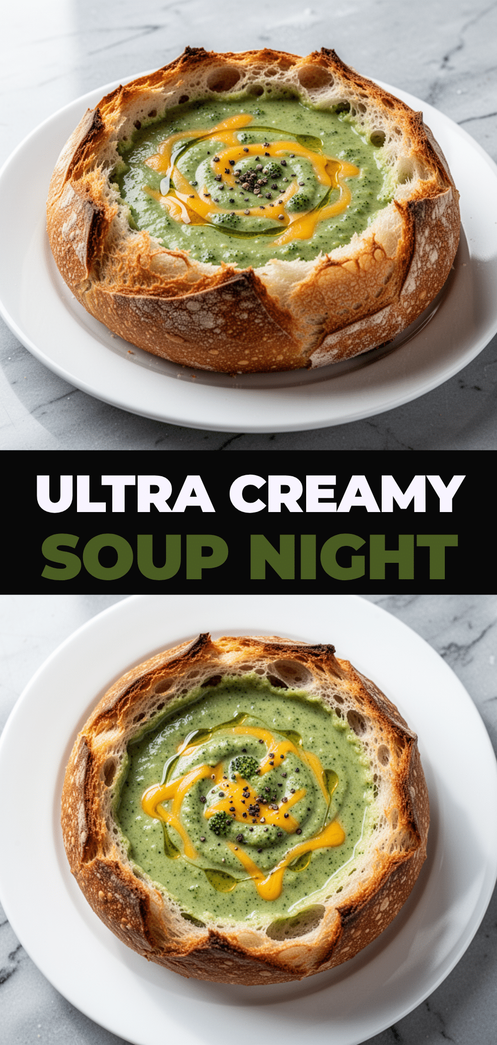 Ultra-Creamy Broccoli Cheddar Soup in Crusty Bread Bowls 5 broccoli cheddar soup recipe