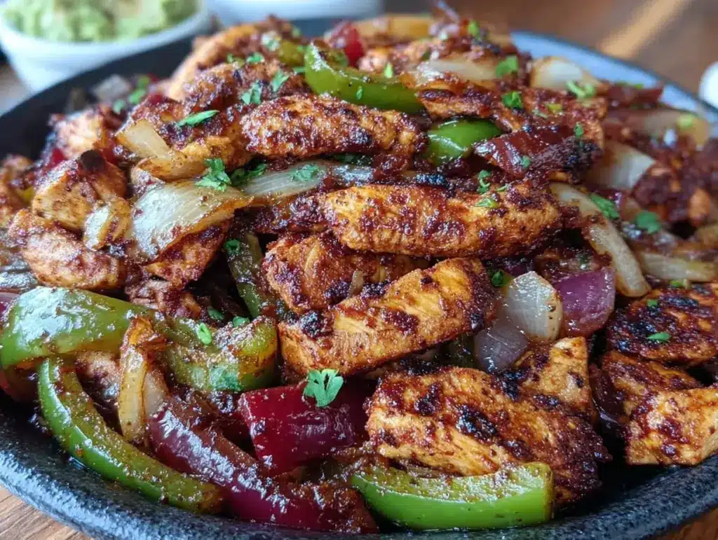 budget sheet pan chicken fajitas - featured image