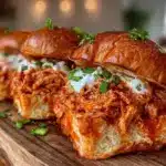 buffalo chicken sliders - featured image