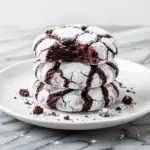 chewy chocolate crinkle cookies - featured image