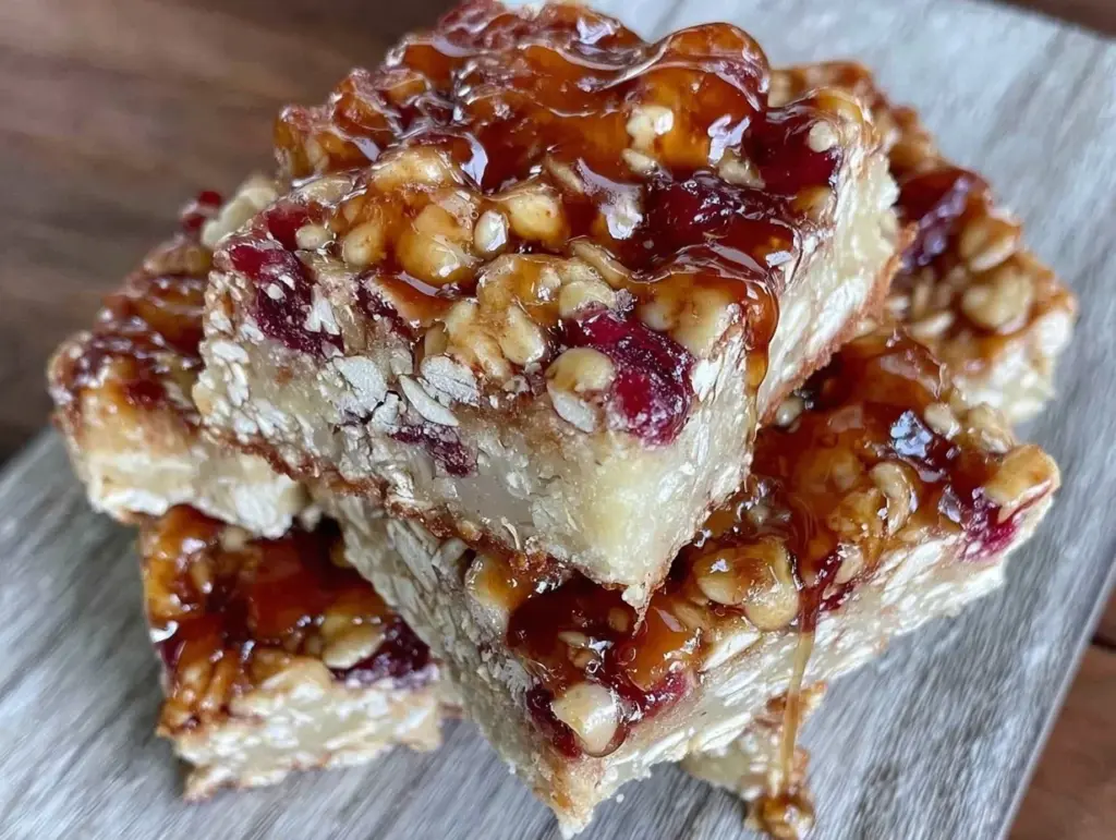 chewy honey oat back to school bars - featured image