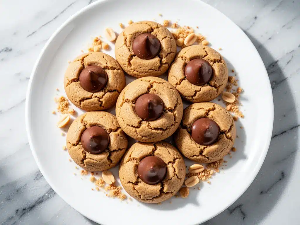Chewy Peanut Butter Blossom Cookies: Best Easy Recipe 4 chewy peanut butter blossom cookies preparation steps