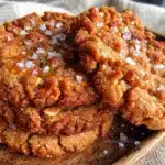 chewy peanut butter oatmeal cookies - featured image