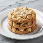 chewy white chocolate macadamia cookies - featured image