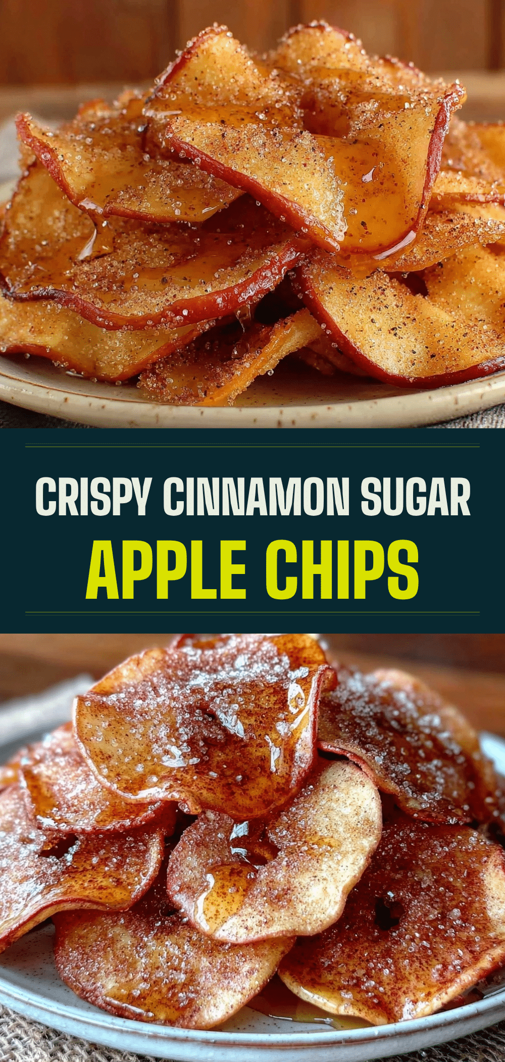 Cinnamon Sugar Baked Apple Chips with Honey Drizzle 5 cinnamon sugar baked apple chips recipe