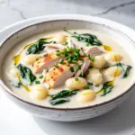 cozy fall creamy chicken gnocchi soup - featured image