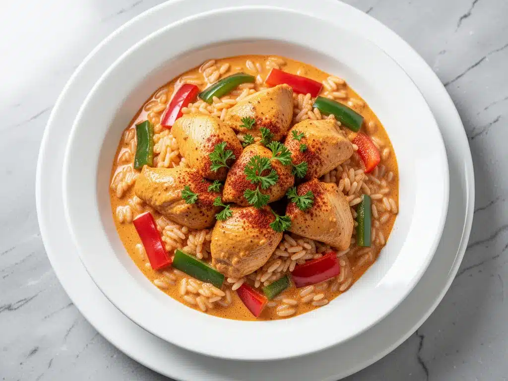 One-Pot Creamy Cajun Chicken and Rice: Easy Weeknight Dinner 4 creamy cajun chicken and rice preparation steps