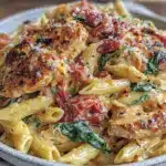 creamy sun-dried tomato pasta - featured image
