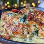 creamy tuscan garlic chicken skillet - featured image