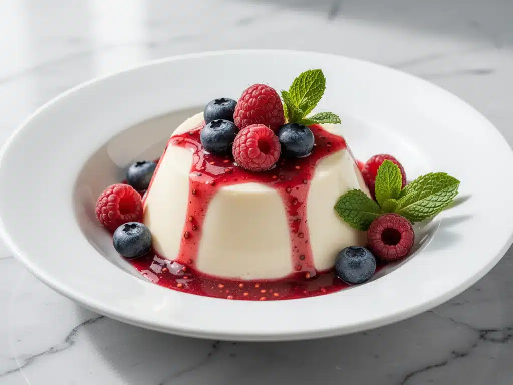creamy vanilla panna cotta - featured image