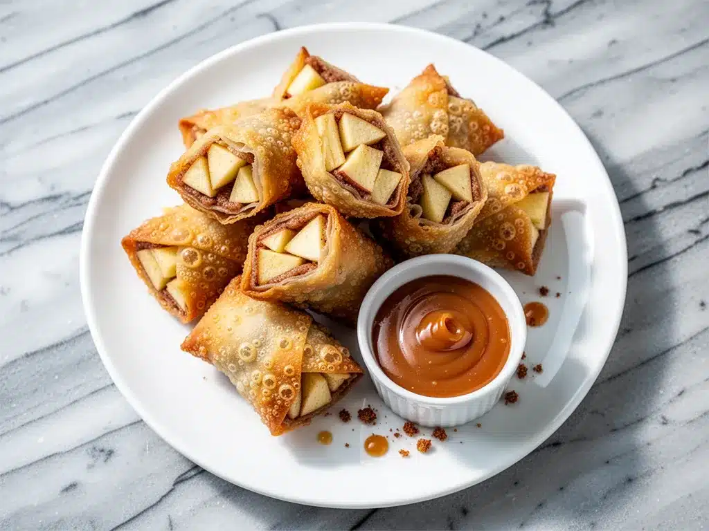 Crispy Apple Cinnamon Egg Roll Bites: Easy Sweet Snack 4 crispy apple cinnamon egg roll bites preparation steps