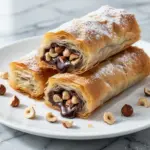 Crispy Chocolate Hazelnut Phyllo Rolls - featured image