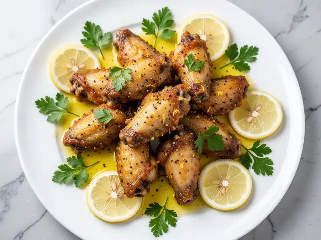 Crispy Lemon Pepper Chicken Wings: 5-Ingredient Best Homemade Recipe 4 crispy lemon pepper chicken wings preparation steps