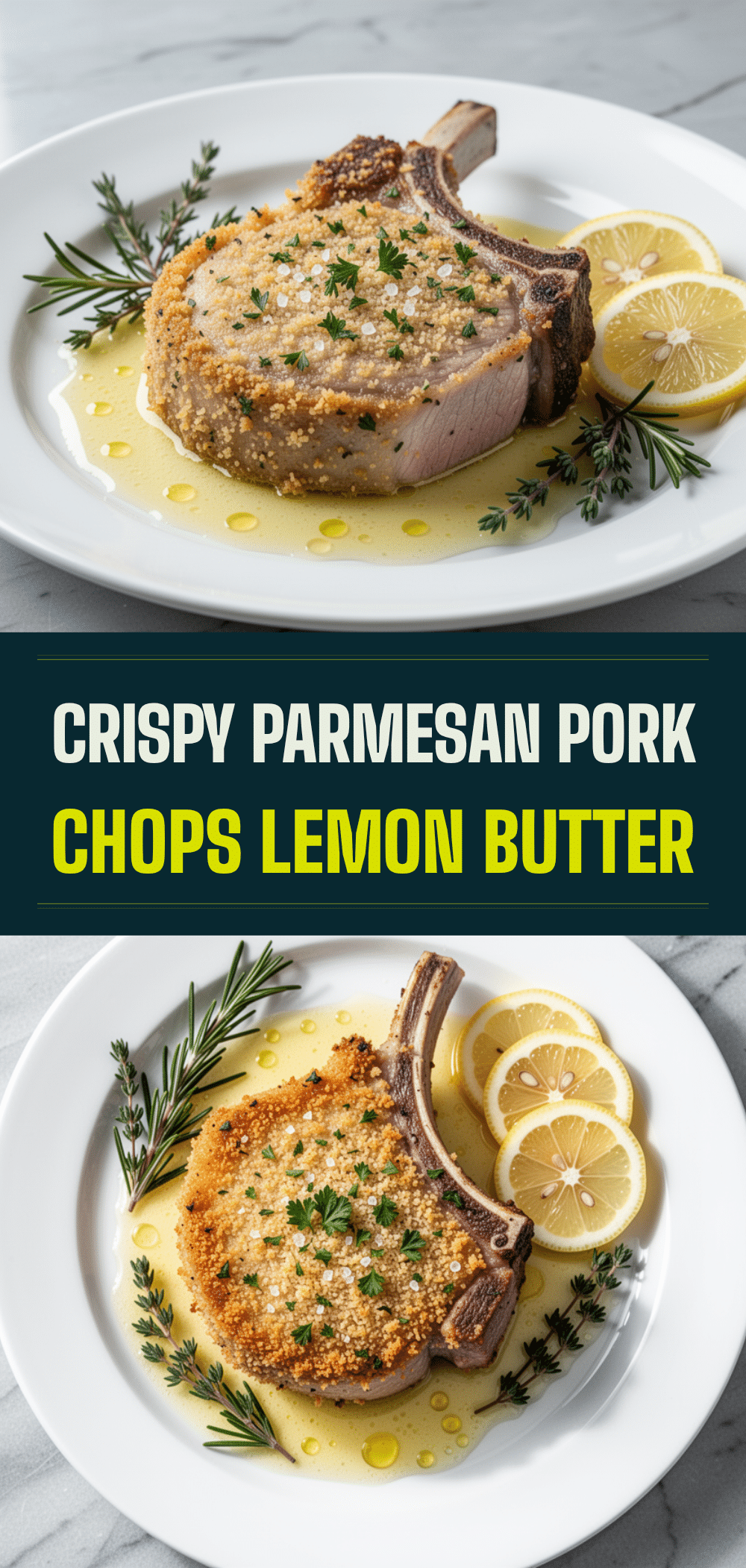 Crispy Parmesan Crusted Pork Chops with Lemon Butter 5 crispy parmesan crusted pork chops recipe