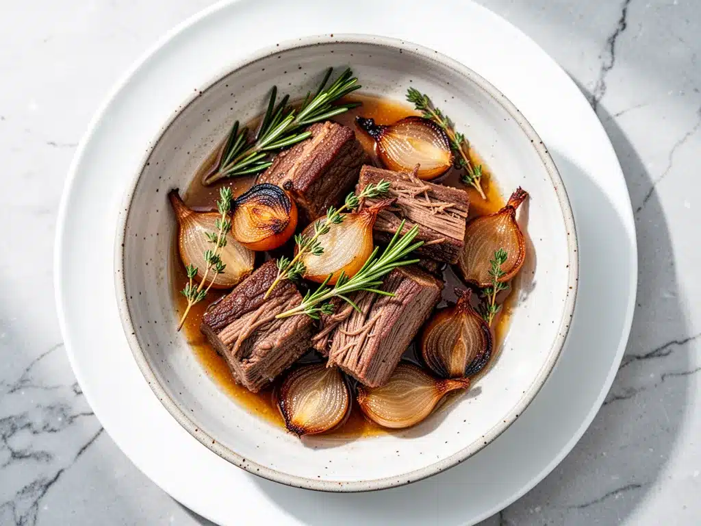 Crockpot Fall Cider Braised Short Ribs: Easy Dinner 4 Crockpot Fall Cider Braised Short Ribs preparation steps