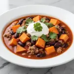 crockpot fall turkey chili - featured image