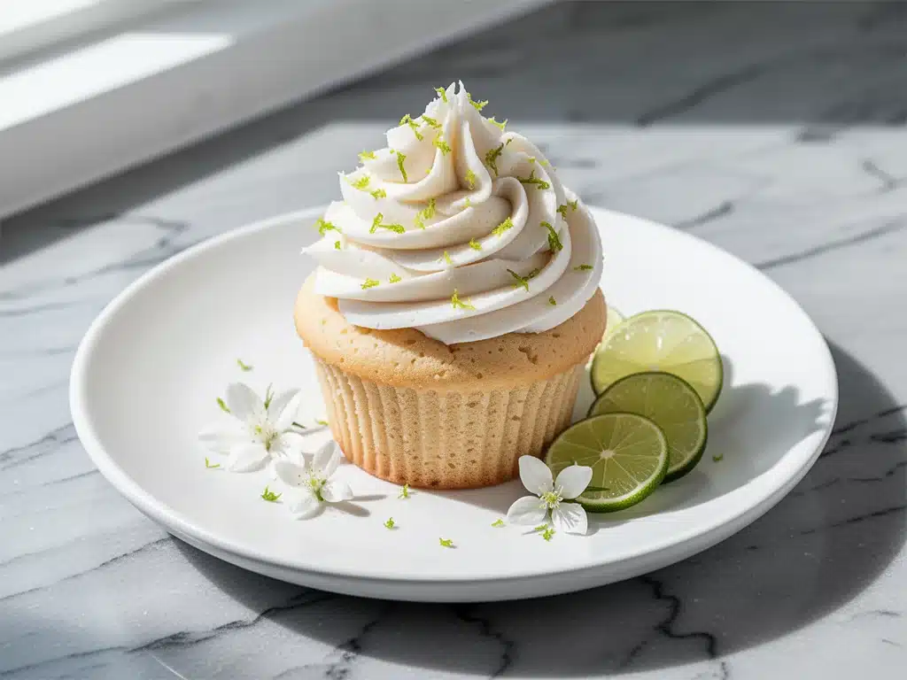 dairy-free coconut lime cupcakes - featured image