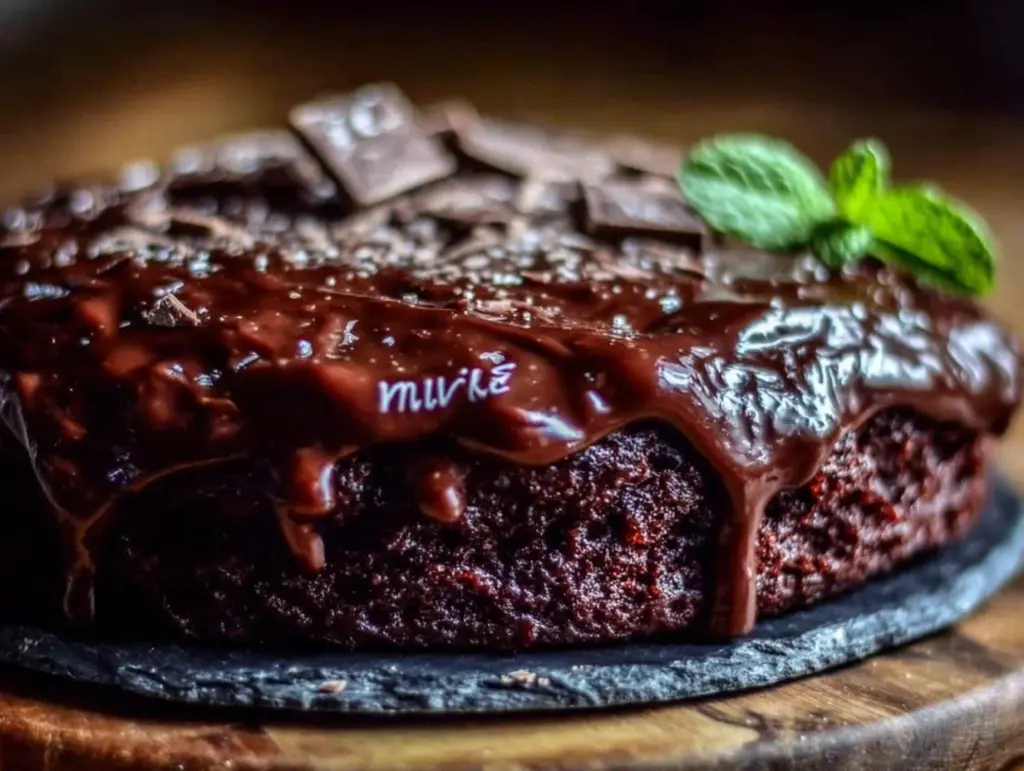 double chocolate cake - featured image