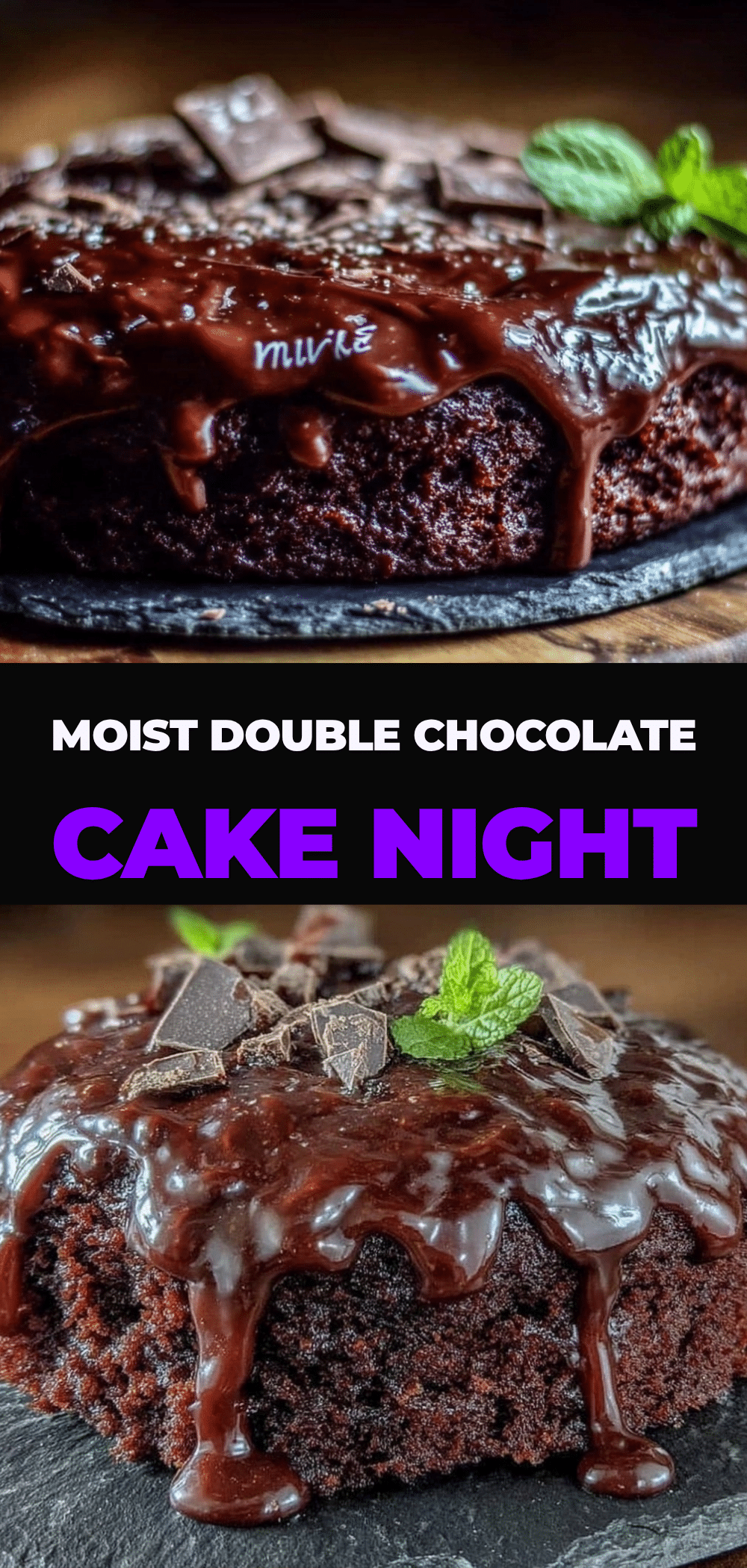 Double Chocolate Cake: 3-Ingredient Moist Cake 5 double chocolate cake recipe