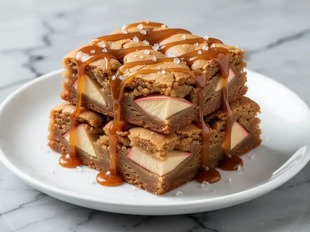 Fall Brown Butter Apple Blondies - featured image