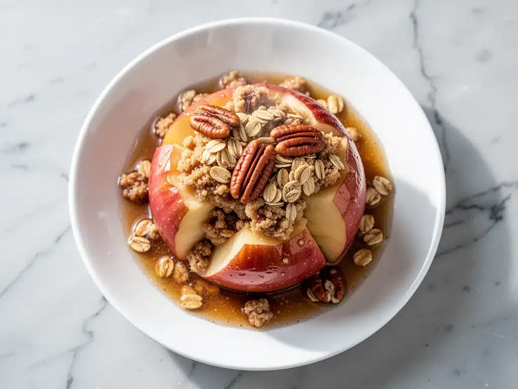 Fall Brown Sugar Baked Apples with Oat Pecan Filling 4 fall brown sugar baked apples with oat pecan filling preparation steps