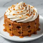 fall butterscotch pumpkin poke cake - featured image
