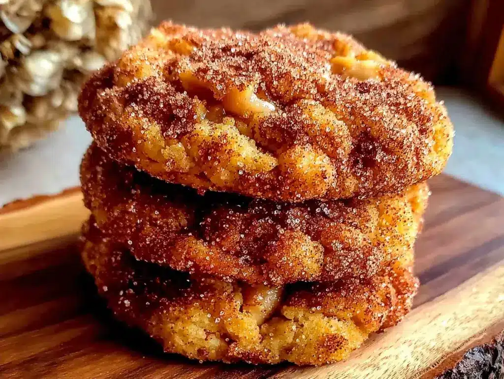 Fall Caramel Apple Snickerdoodle Cookies - featured image
