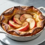 fall caramelized apple dutch baby - featured image