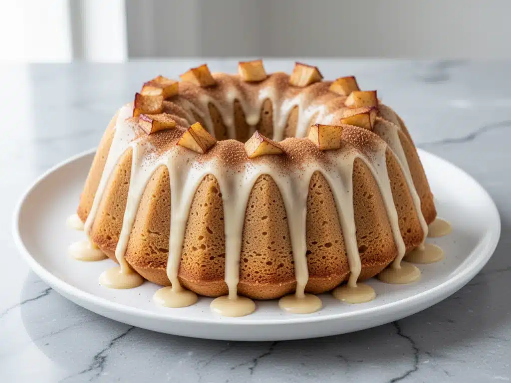 Fall Cinnamon Apple Cider Bundt Cake - featured image
