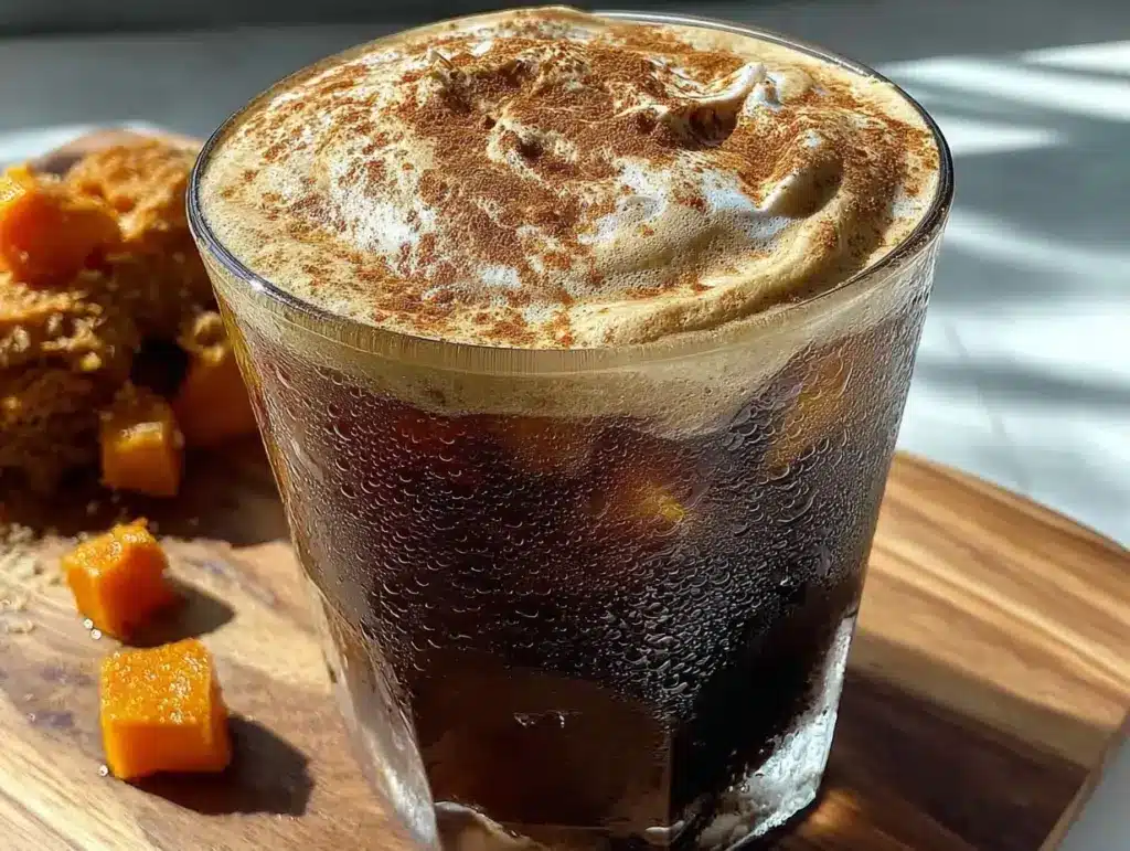 fall cinnamon pumpkin spice cold brew - featured image