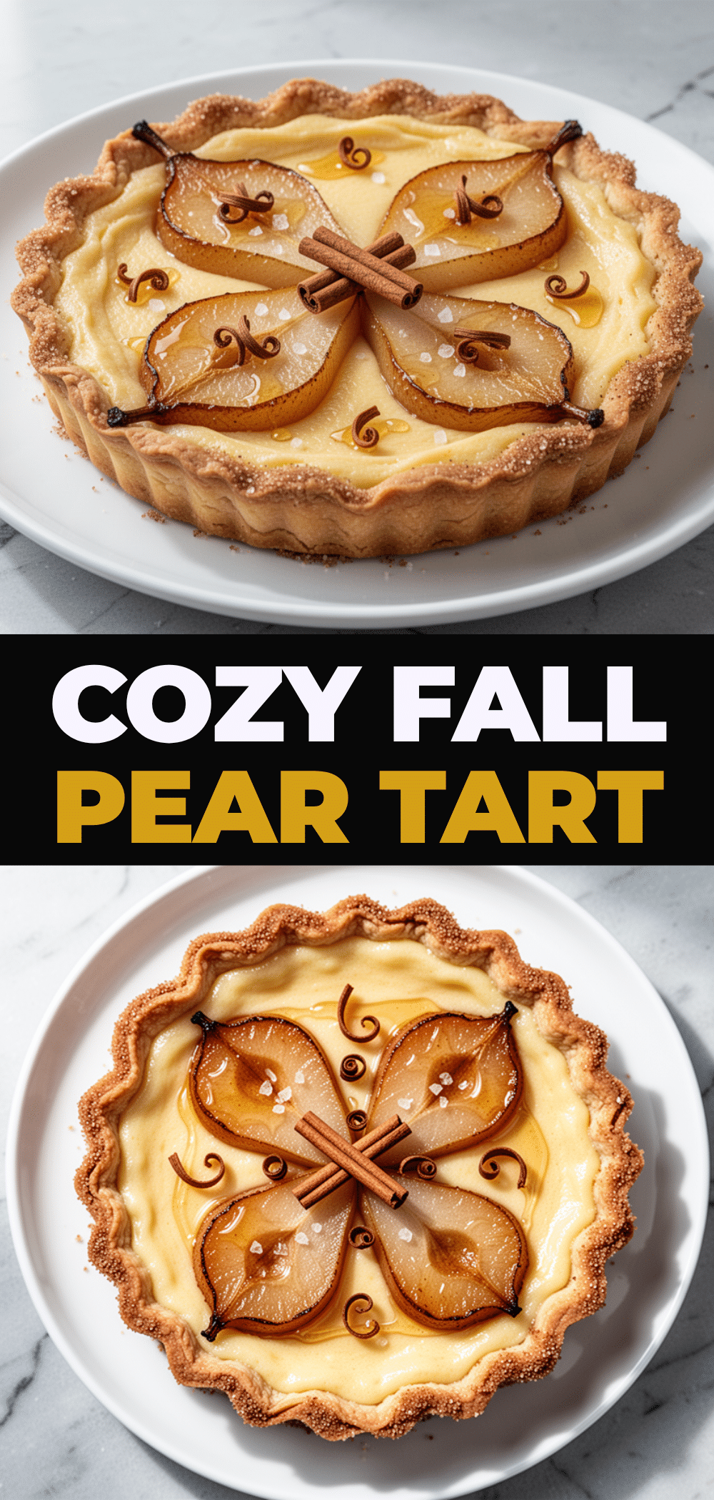 Fall Honey Roasted Pear Custard Tart: Easy Homemade Dessert 5 fall honey roasted pear custard tart recipe