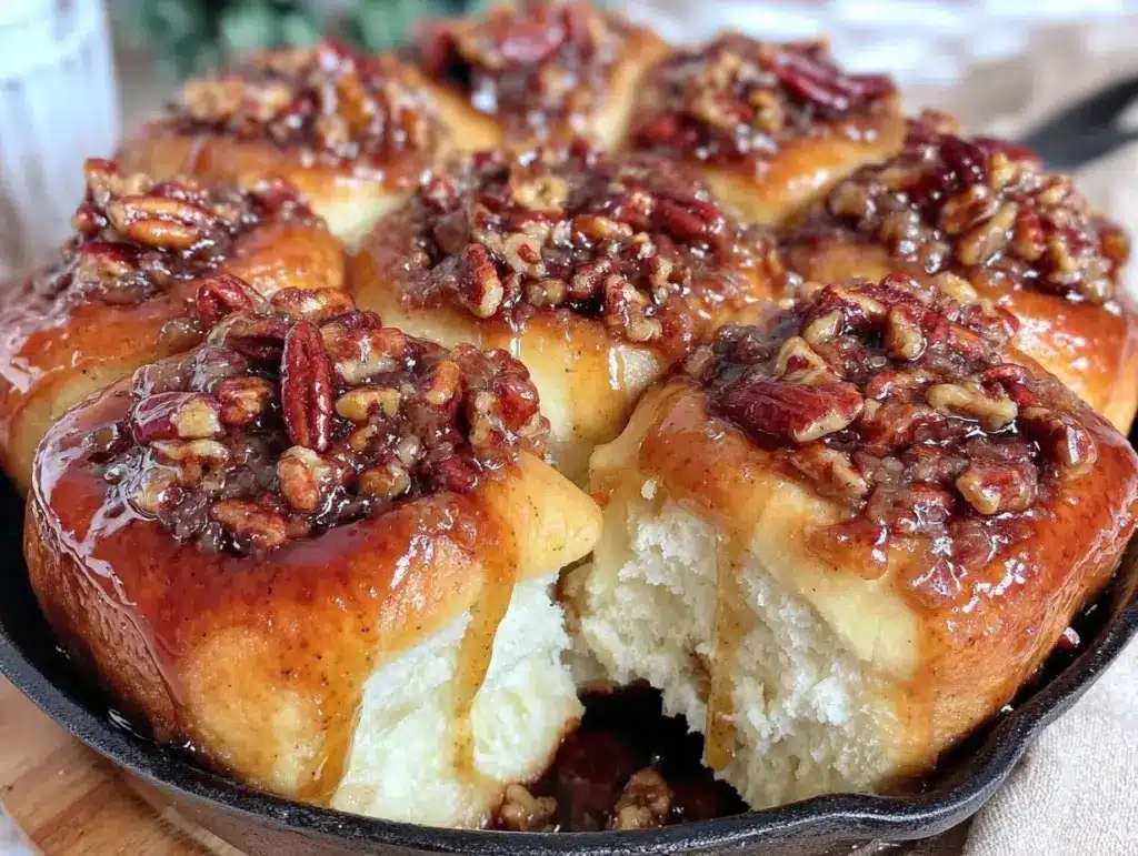fall maple pecan sticky buns - featured image