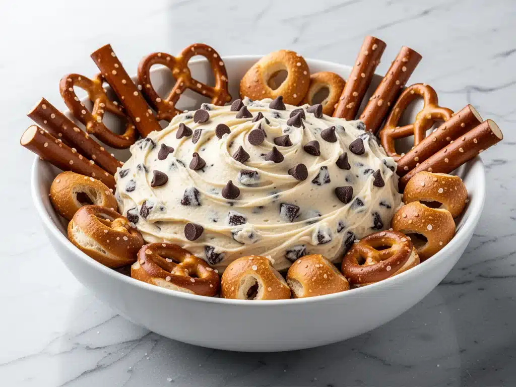 Football Game Day Chocolate Chip Cheesecake Dip - featured image