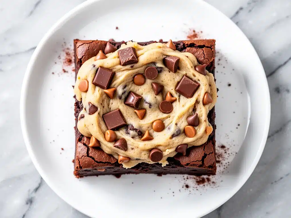 Football Sunday Chocolate Chip Cookie Dough Brownie Bars 4 Football Sunday Chocolate Chip Cookie Dough Brownie Bars preparation steps